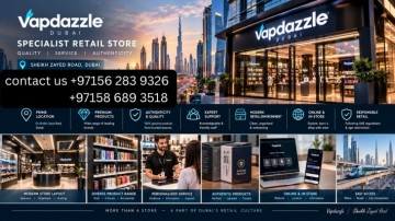 Vapdazzle Sheikh Zayed Road, the best online vape shop in Dubai, UAE